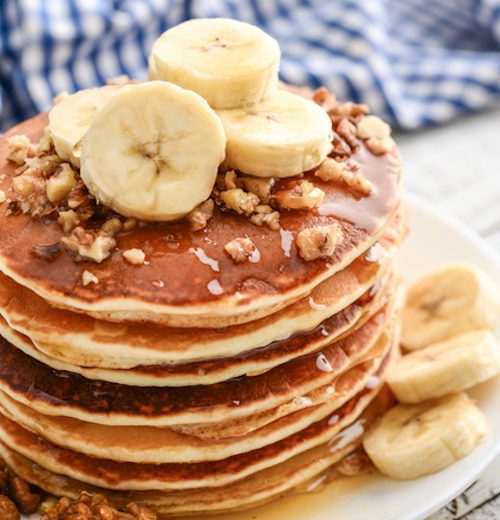 Banana pancakes for sports nutrition